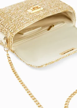 Bolso de estilo bandolera de paja