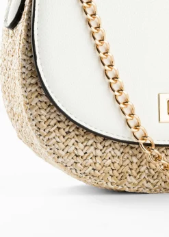 Bolso de estilo bandolera de paja