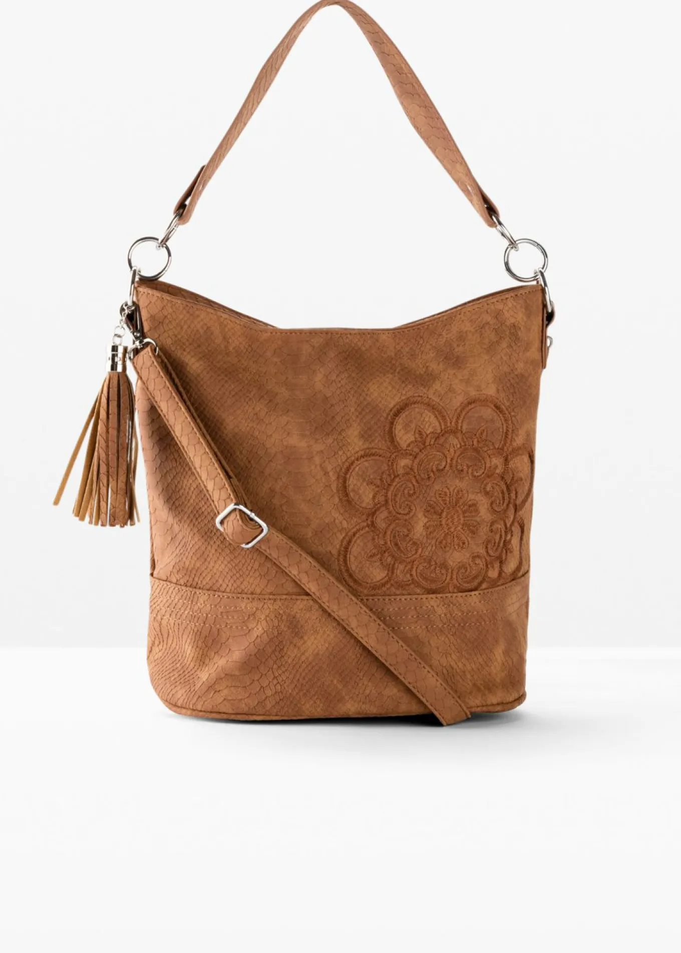 Bolso de mano con bordado