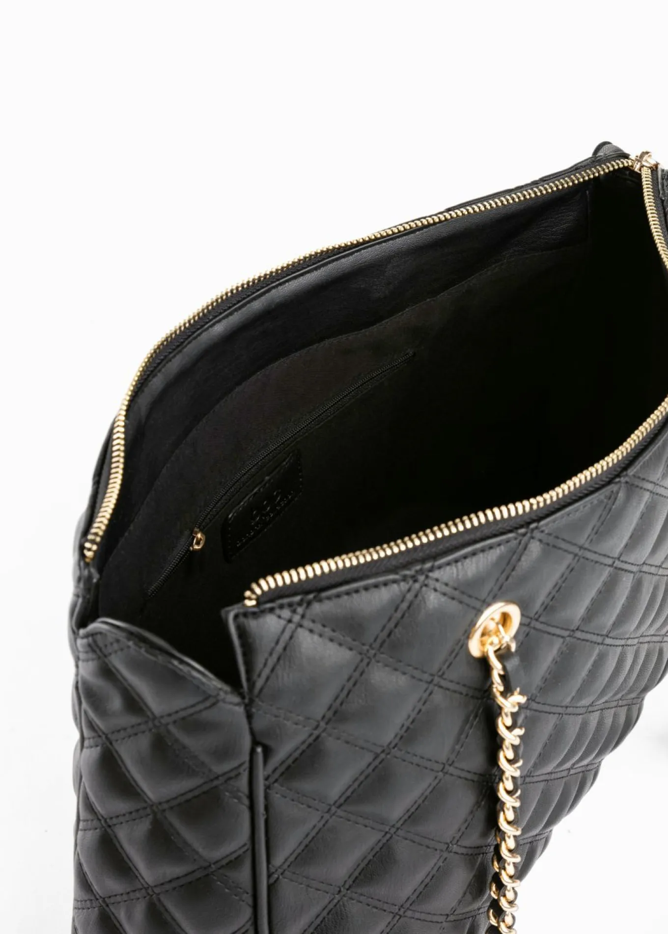 Bolso de mano con pespunte decorativo