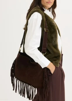 Bolso de mano de cuero