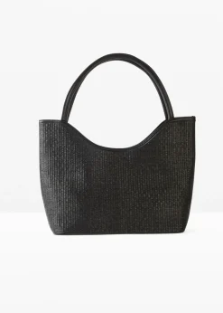 Bolso shopper con aspecto de paja