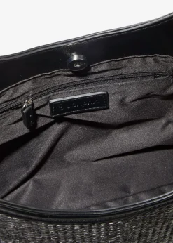 Bolso shopper con aspecto de paja