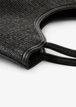 Bolso shopper con aspecto de paja