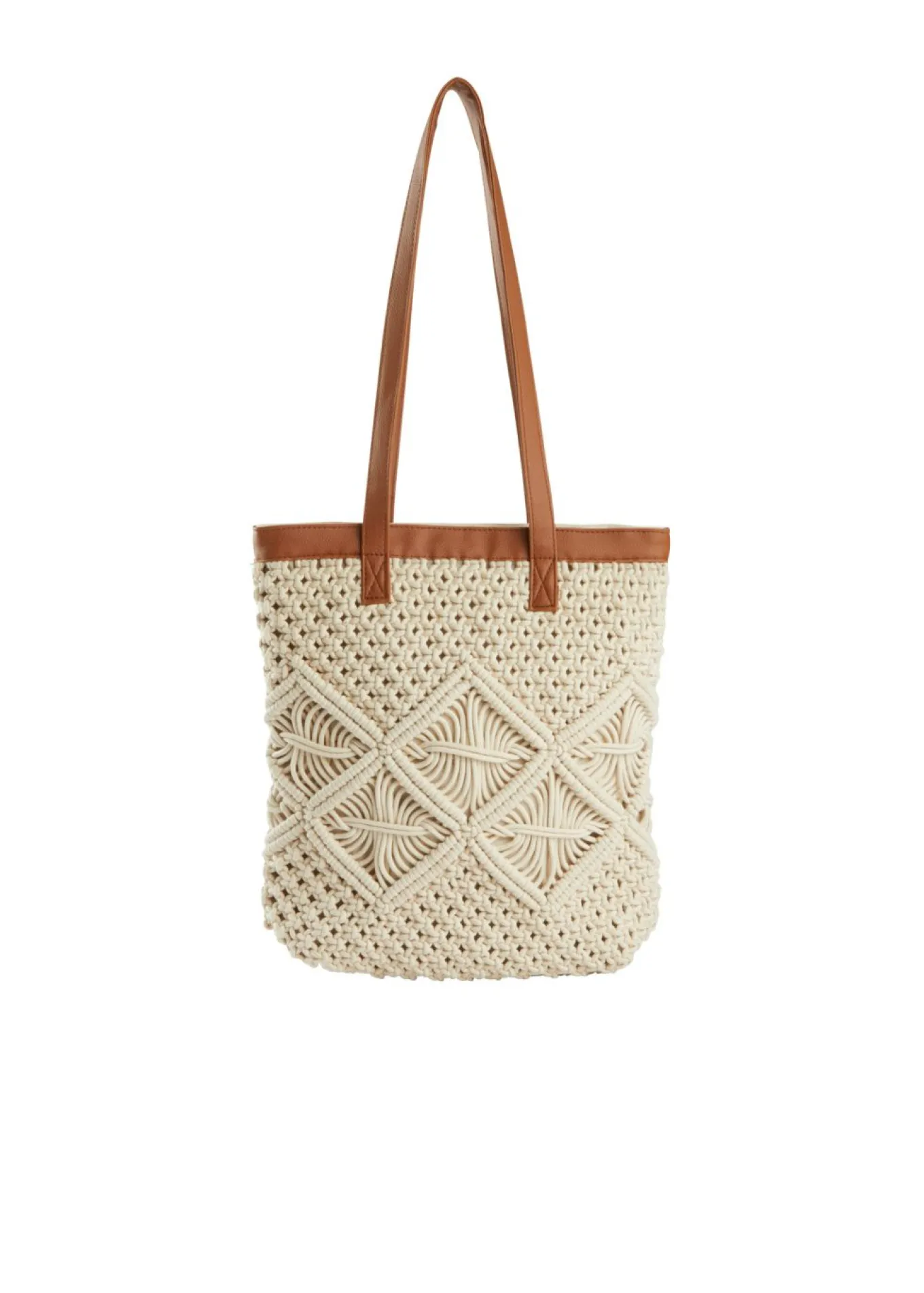 Bolso shopper de macramé