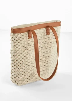 Bolso shopper de macramé