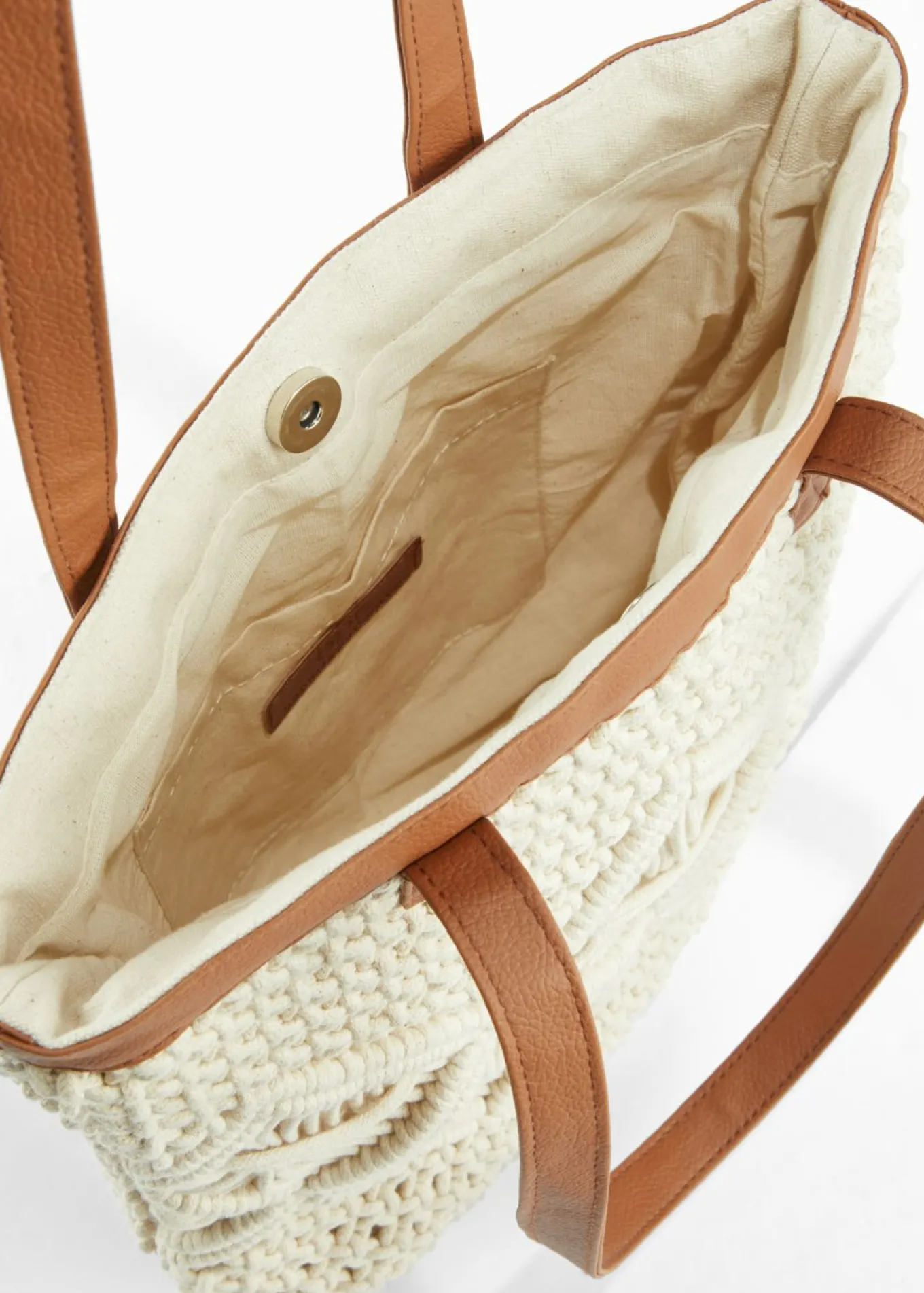 Bolso shopper de macramé