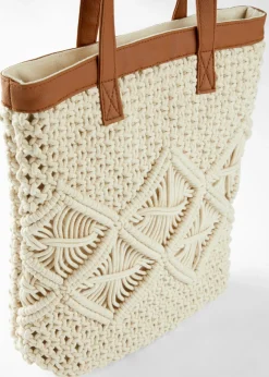 Bolso shopper de macramé