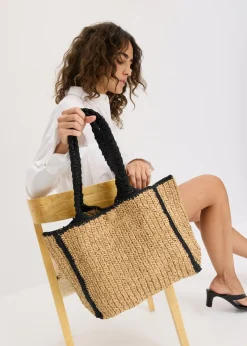 Bolso shopper de paja