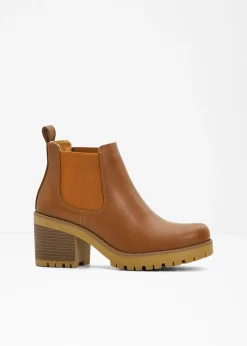Botas Chelsea con tacón ancho