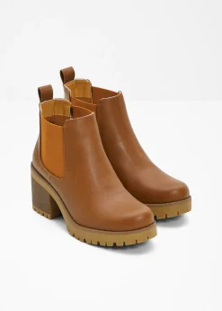Botas Chelsea con tacón ancho