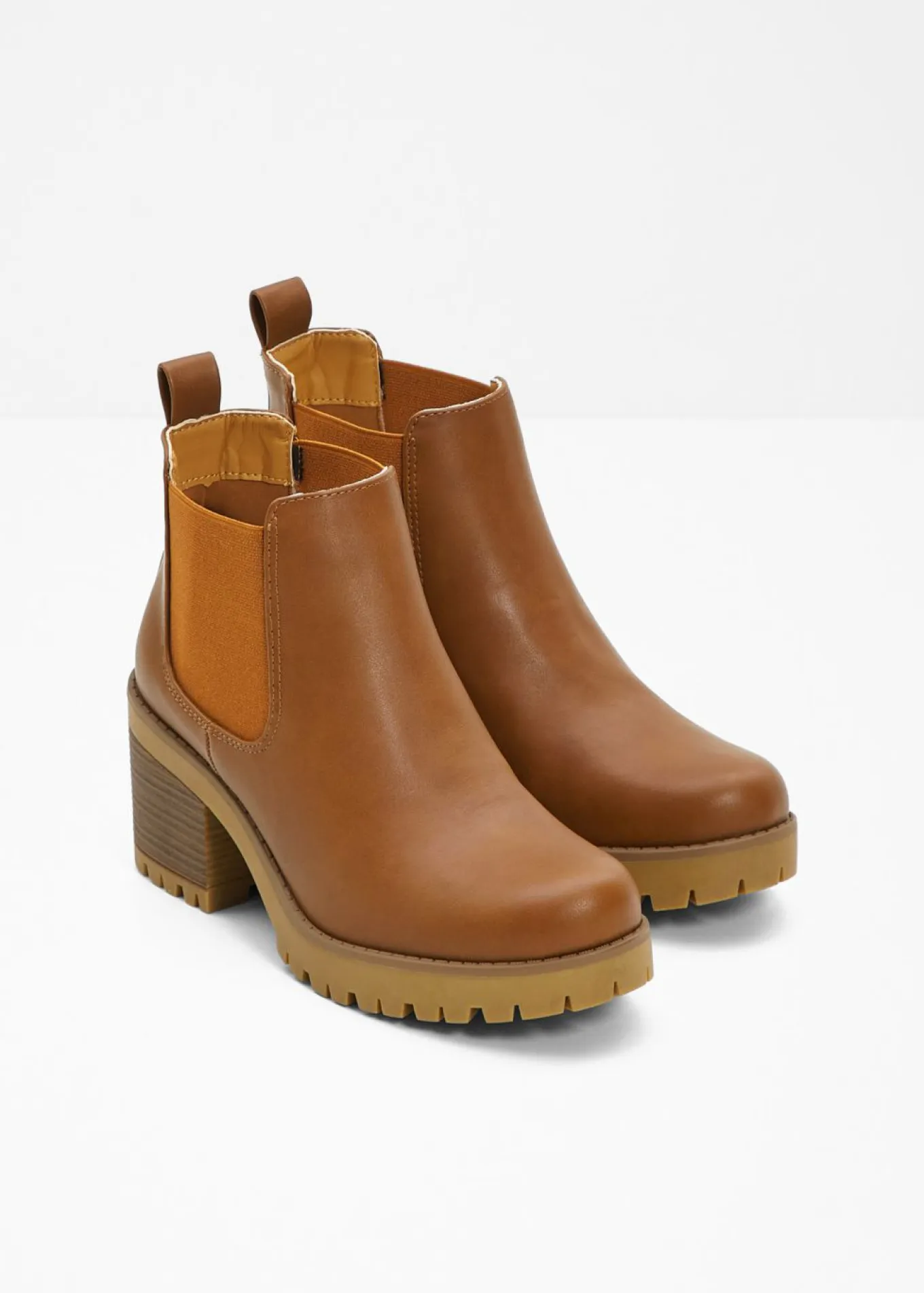 Botas Chelsea con tacón ancho