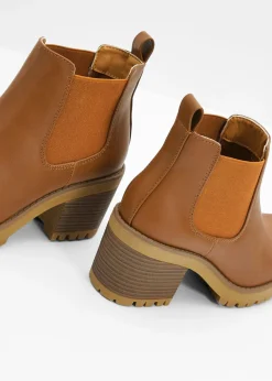 Botas Chelsea con tacón ancho