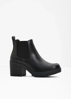 Botas Chelsea con tacón ancho