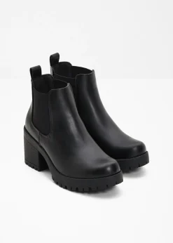 Botas Chelsea con tacón ancho