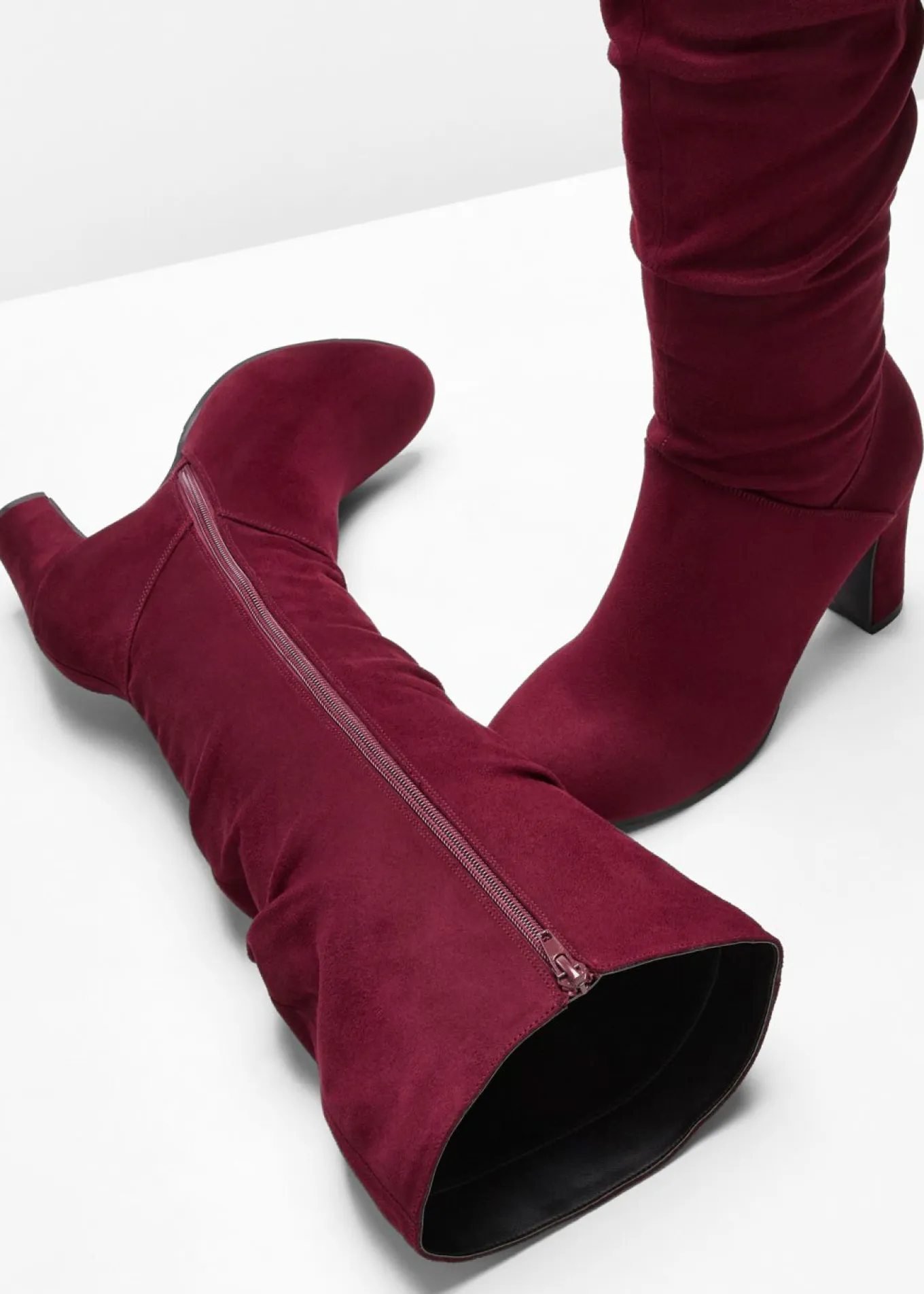 Botas con fruncido