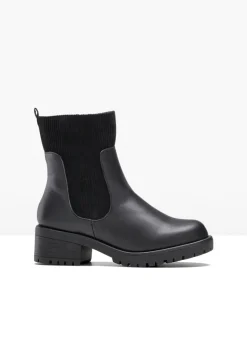 Botas con inserto de pana