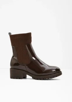 Botas con inserto de pana