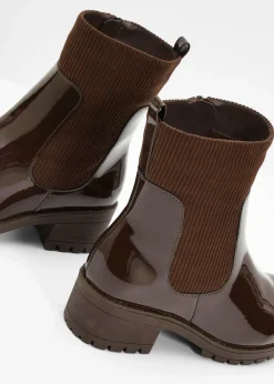 Botas con inserto de pana