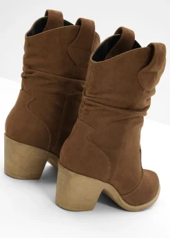 Botas de estilo cowboy con fruncido