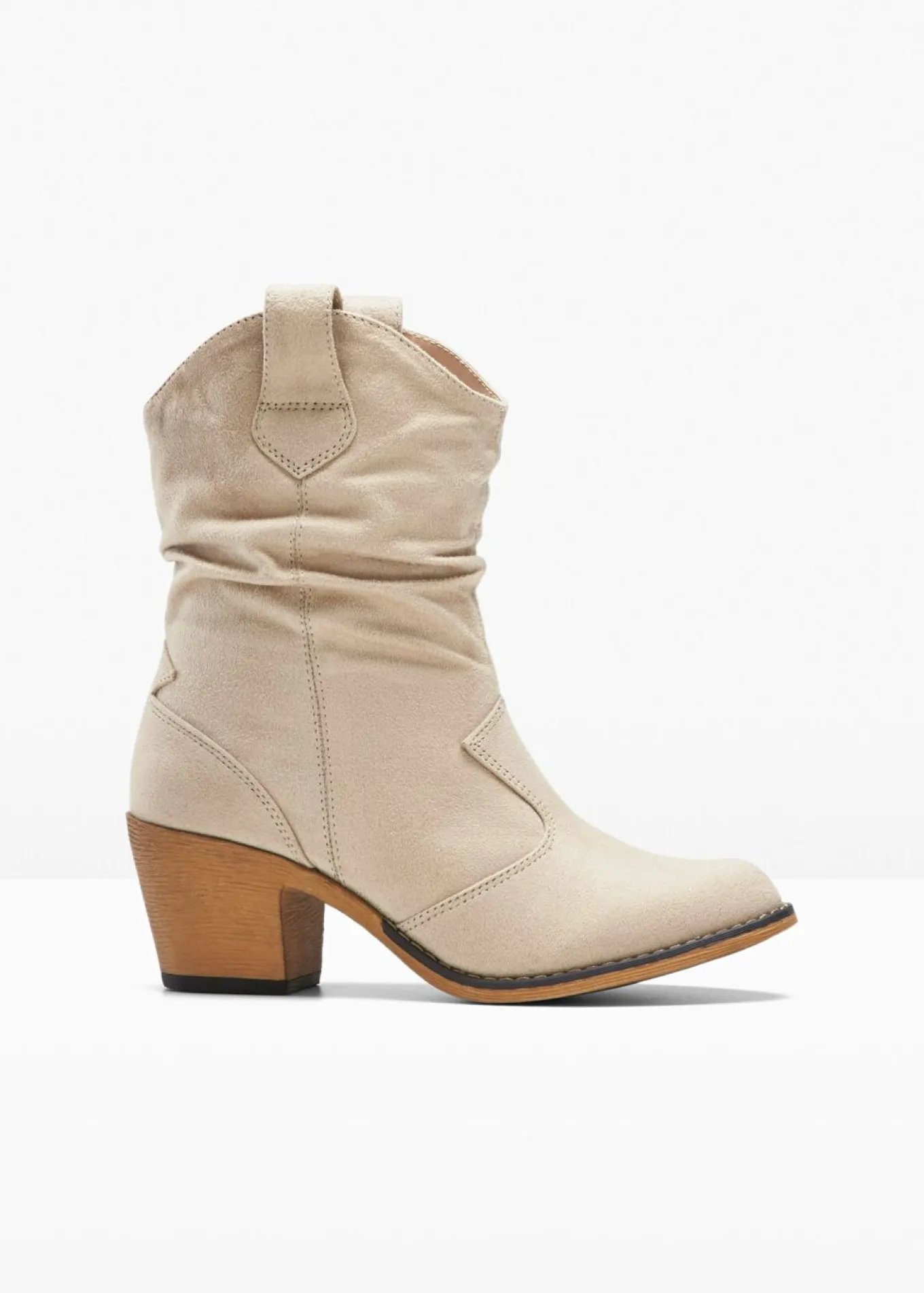 Botas de estilo cowboy con fruncido