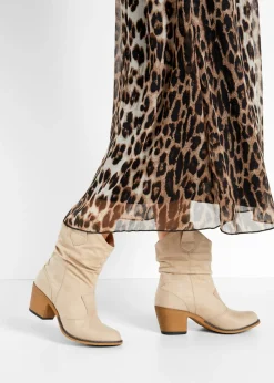 Botas de estilo cowboy con fruncido