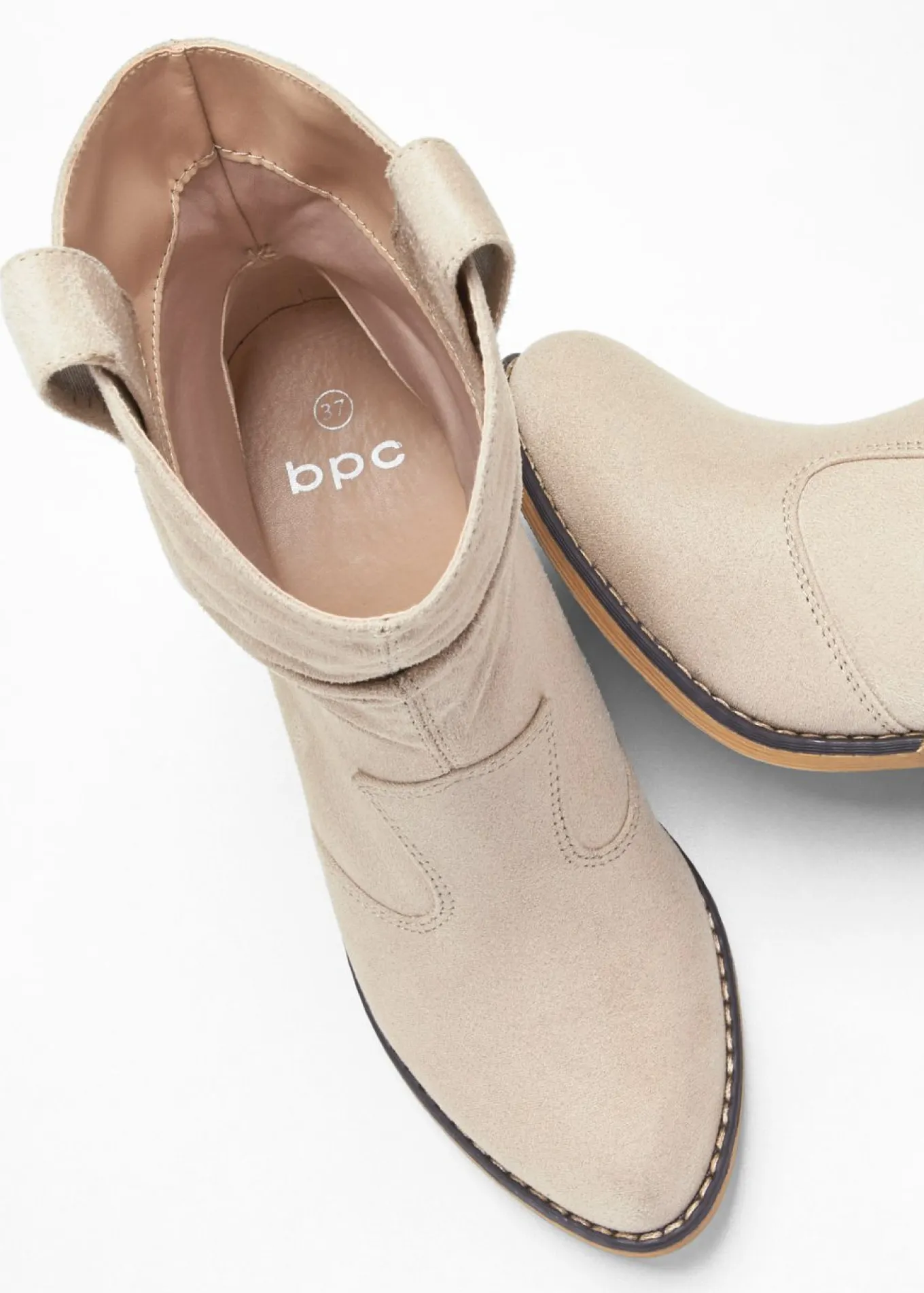 Botas de estilo cowboy con fruncido