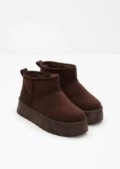 Botas de plataforma forradas