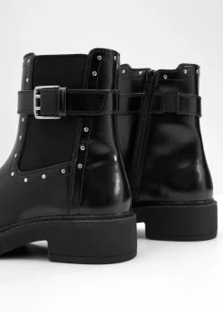 Botas moteras con hebilla