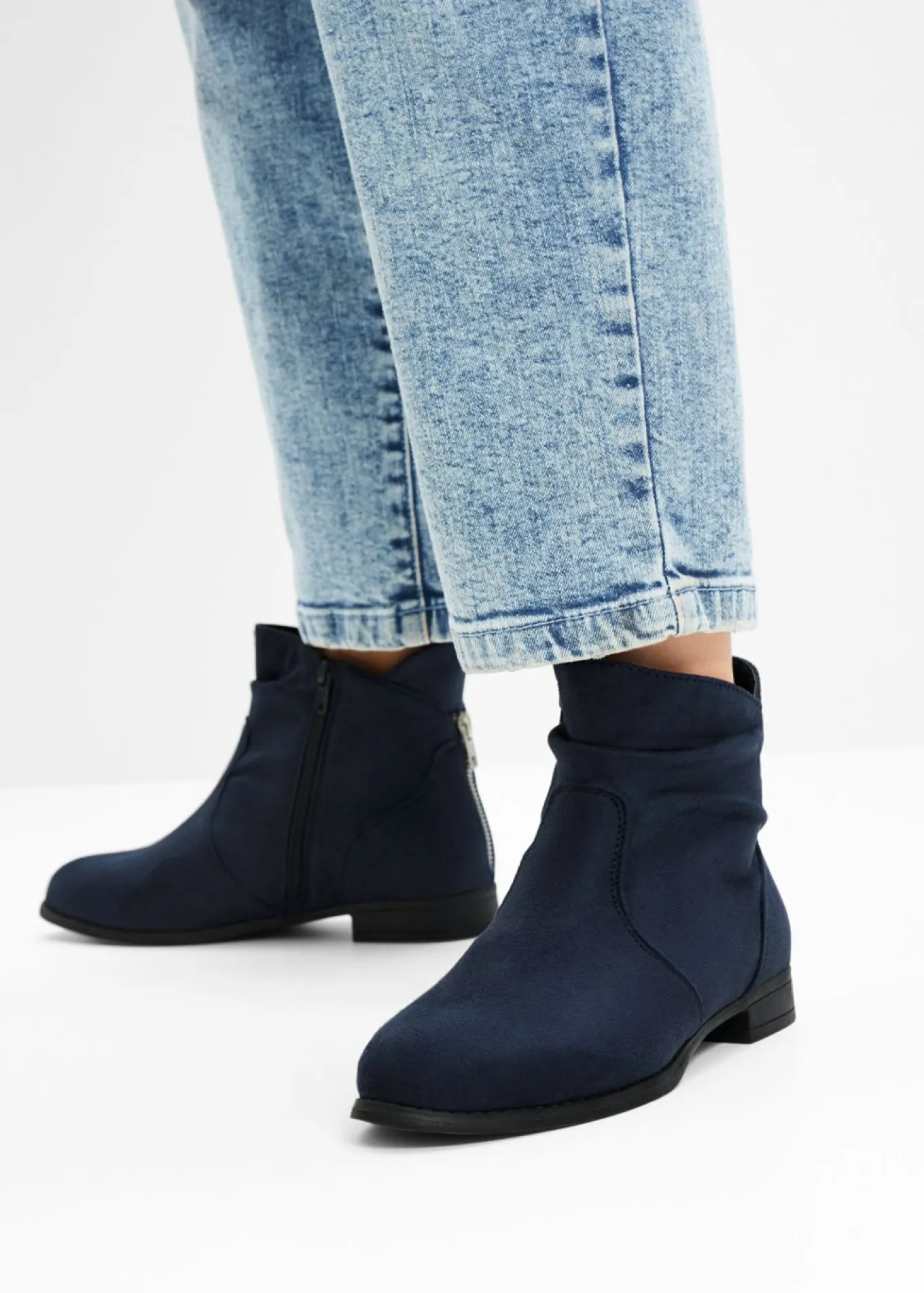 Botines con fruncido