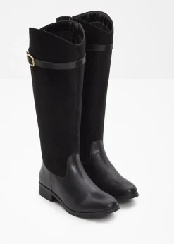 Botines de caña ancha