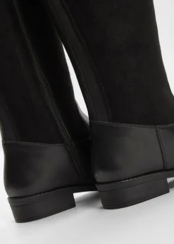 Botines de caña ancha