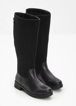 Botines de caña ancha