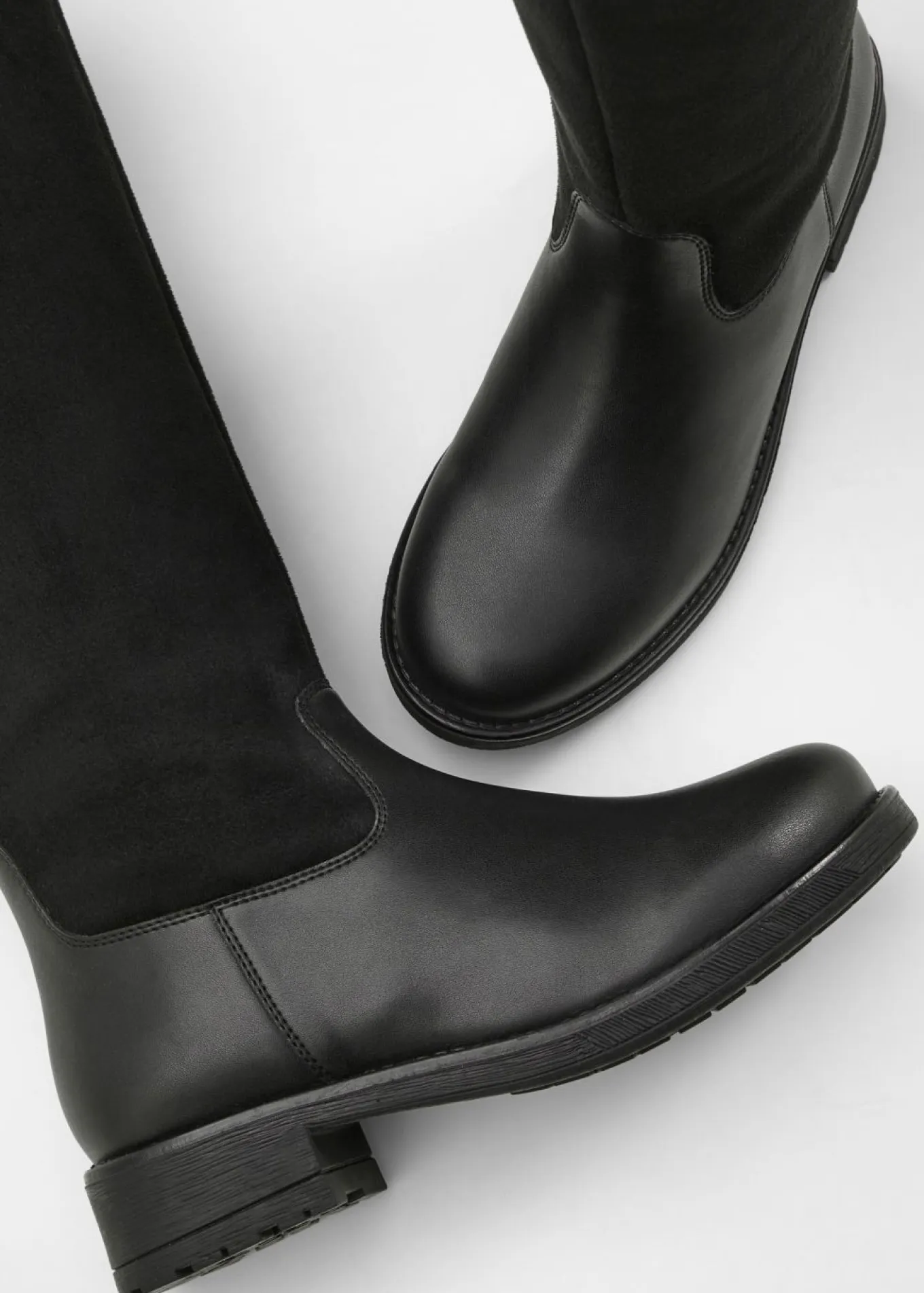 Botines de caña ancha