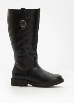 Botines de caña ancha