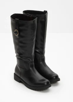 Botines de caña ancha