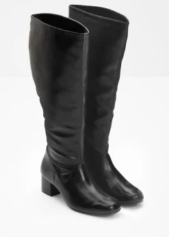 Botines de caña ancha