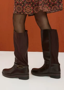 Botines de caña ancha