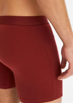 Boxers ajustados, largo medio, con algodón orgánico (3 unidades)