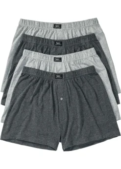 Boxers holgados de punto con algodón suave (4 unidades)