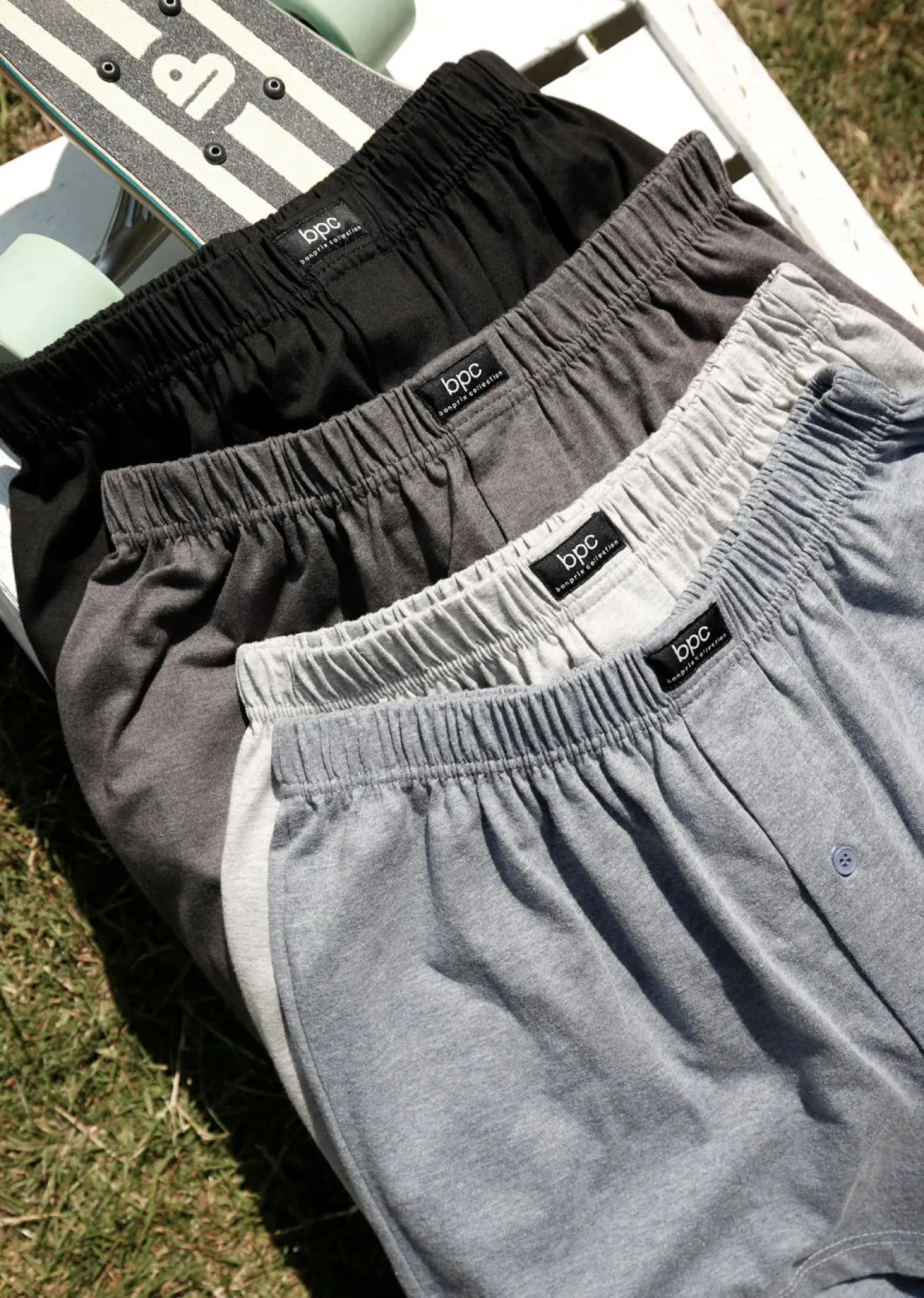 Boxers holgados de punto con algodón suave (4 unidades)