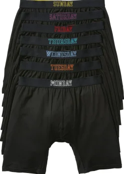 Boxers largos ajustados con algodón (7 unidades)