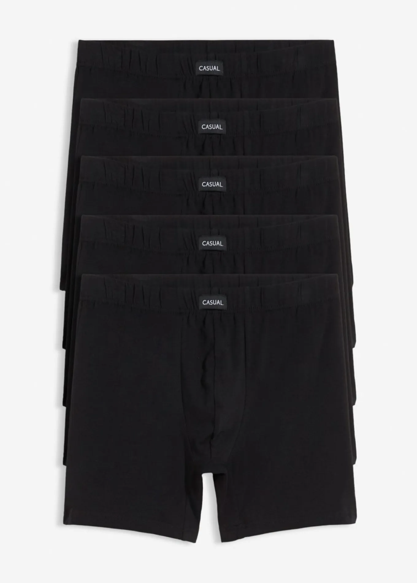 Boxers midi ajustados con algodón (5 unidades)