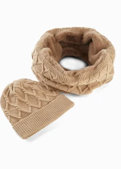 Braga de cuello y gorro (conjunto de 2 piezas)