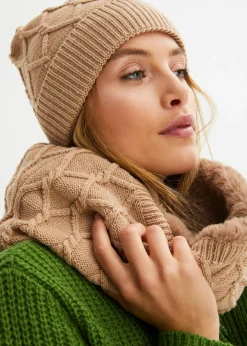 Braga de cuello y gorro (conjunto de 2 piezas)