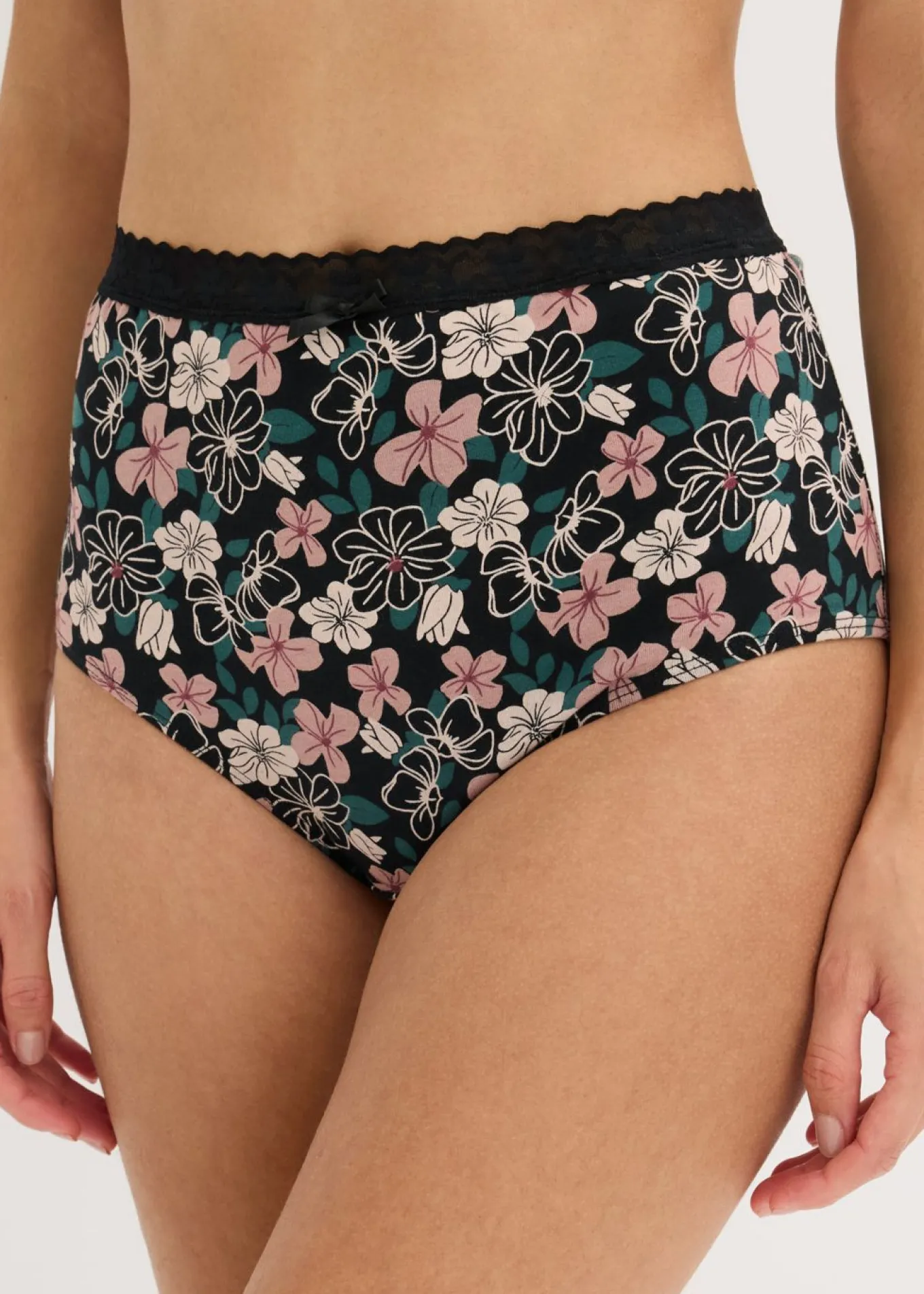 Braga de talle alto (4 unidades) con algodón orgánico