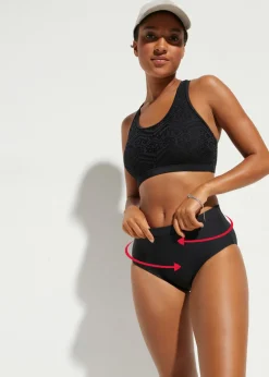 Braguita de bikini de tiro alto con ligero efecto moldeador