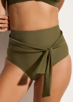 Braguita de bikini highwaist con gran efecto moldeador y cordón