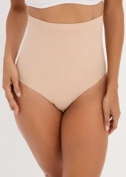Braguita moldeadora de talle alto sin costuras con efecto moldeador medio