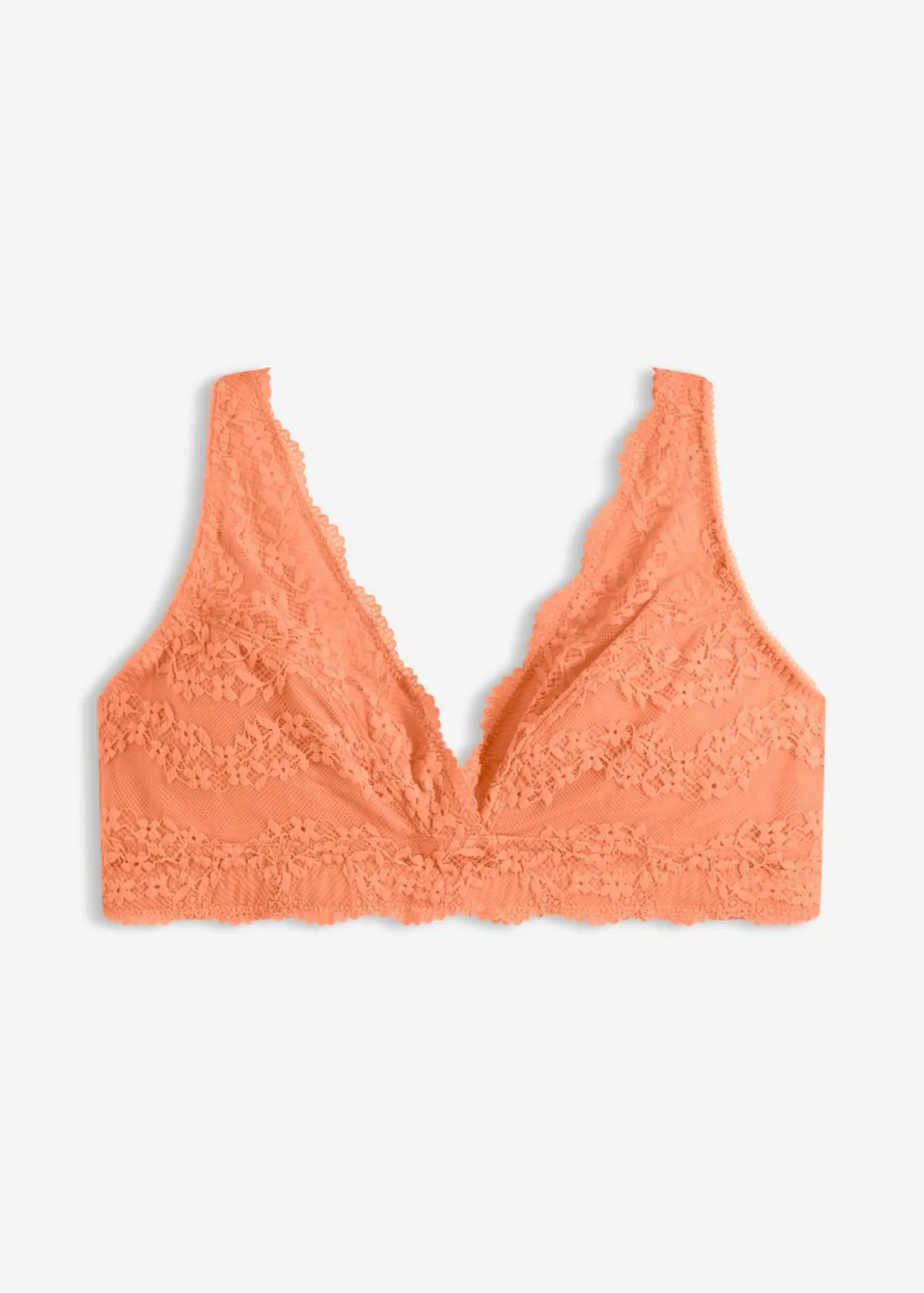 Bralette cómodo con algodón orgánico suave y encaje